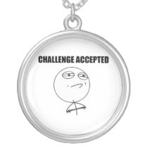 Challenge Accepted Rage Face Comic Meme Custom Jewelry