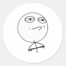 Challenge Accepted Rage Face Comic Meme Sticker