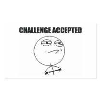 Challenge Accepted Stickers