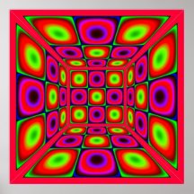 Chamber of Vibrating Colours Poster