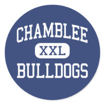 Chamblee - Bulldogs - High - Chamblee Georgia Round Stickers