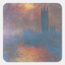 Chambres du Parlement, Londres par Claude Monet Adhésifs