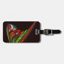 Chameleon Abstract Art Address Travel Bag Tags