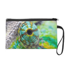 Chameleon eye wristlet purse