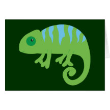 Chameleon Greeting Card