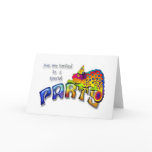 Chameleon Party Invitation cards