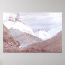 Chamonix and Martigny Print
