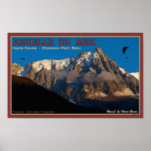 Chamonix - Paragliders Poster