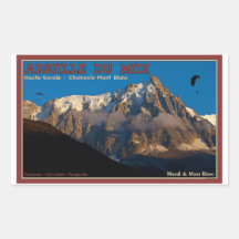 Chamonix - Paragliders Rectangle Stickers