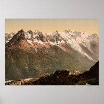 Chamonix Valley from the Aiguille du Floria Savoy Poster