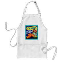 Champ Brand Yams ~ Vintage Vegetable Crate Apron
