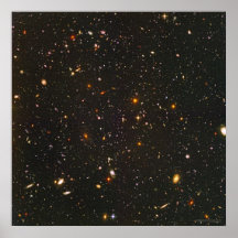 Champ ultra profond 24x24 (22x22) de Hubble Posters