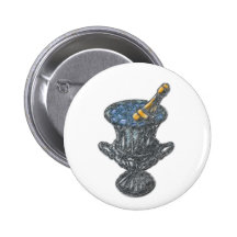 Champagne and Bucket Art Buttons