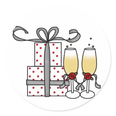 Champagne and Gifts Sticker by weddingsareus