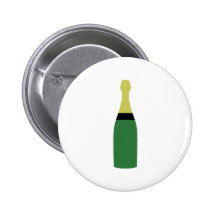 champagne bottle pinback buttons