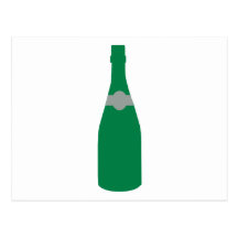 Champagne bottle post cards