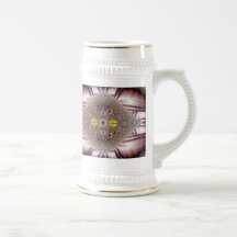 champagne broach fractal art mug