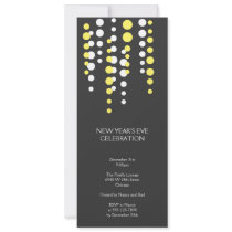 Champagne bubble grey modern chic holiday party