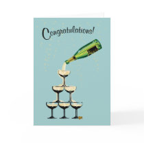 Champagne Congratulations card