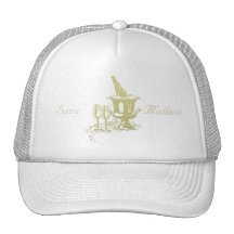 Champagne et art en verre casquette de camionneur