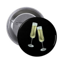 Champagne flutes couple button