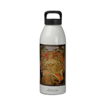 Champagne Girl 1897 Water Bottles