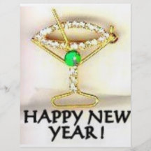 CHAMPAGNE GLASS RHINESTONE PIN FLYERS