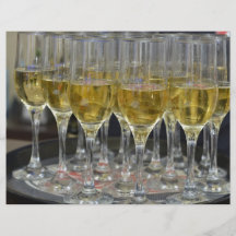 Champagne glasses flyer