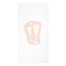 Champagne Glasses Photo Cards