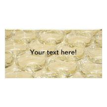 Champagne glasses photo greeting card