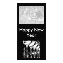 Champagne Glasses Photo Card Template