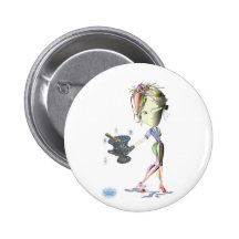 Champagne! Pinback Button