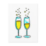 champagne postcard