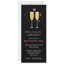 Champagne Toast Bachelorette Party Invitation