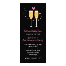 Champagne Toast Bachelorette Party Invitation