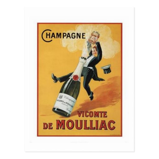 Champagne Viconte De Mouillac Postcards