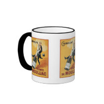 Champagne Viconte De Mouillac Vintage Label Mugs