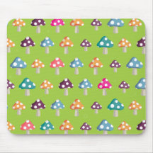 Champignons colorés tapis de souris