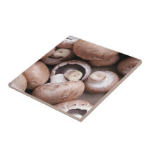 Champignons frais crus carreau en céramique