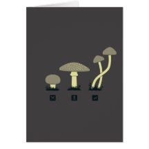 Champignons (nourriture, poison, hauts) cartes de vœux