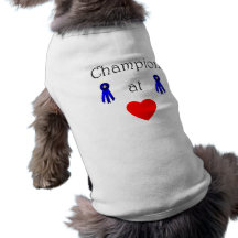 Champion at heart pet t-shirt