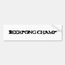 champion de beerpong adhésif pour voiture