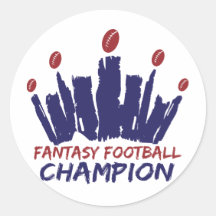 Champion du football d'imaginaire adhésif