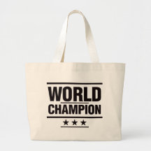 Champion du monde sacs en toile