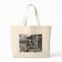 Champion French Bulldog, 1920s Tote Bags