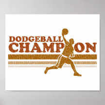 Champion vintage de Dodgeball Posters