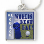 Champion - Worlds Best Dad & #1 Coach Keychain