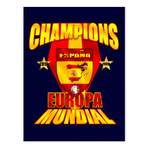 Champions Europa 2008 Mundial 2010 Post Cards