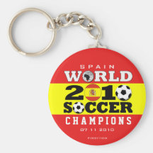 Champions Keychain de la coupe du monde de l'Espag Porte-clé