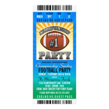 Championship Sunday Football Party Announcements